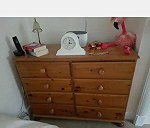 Single wardrobe x 1, Dressing table x 1, Chest of drawers medium x 1, Blanket box x 1, Stool x 1, St